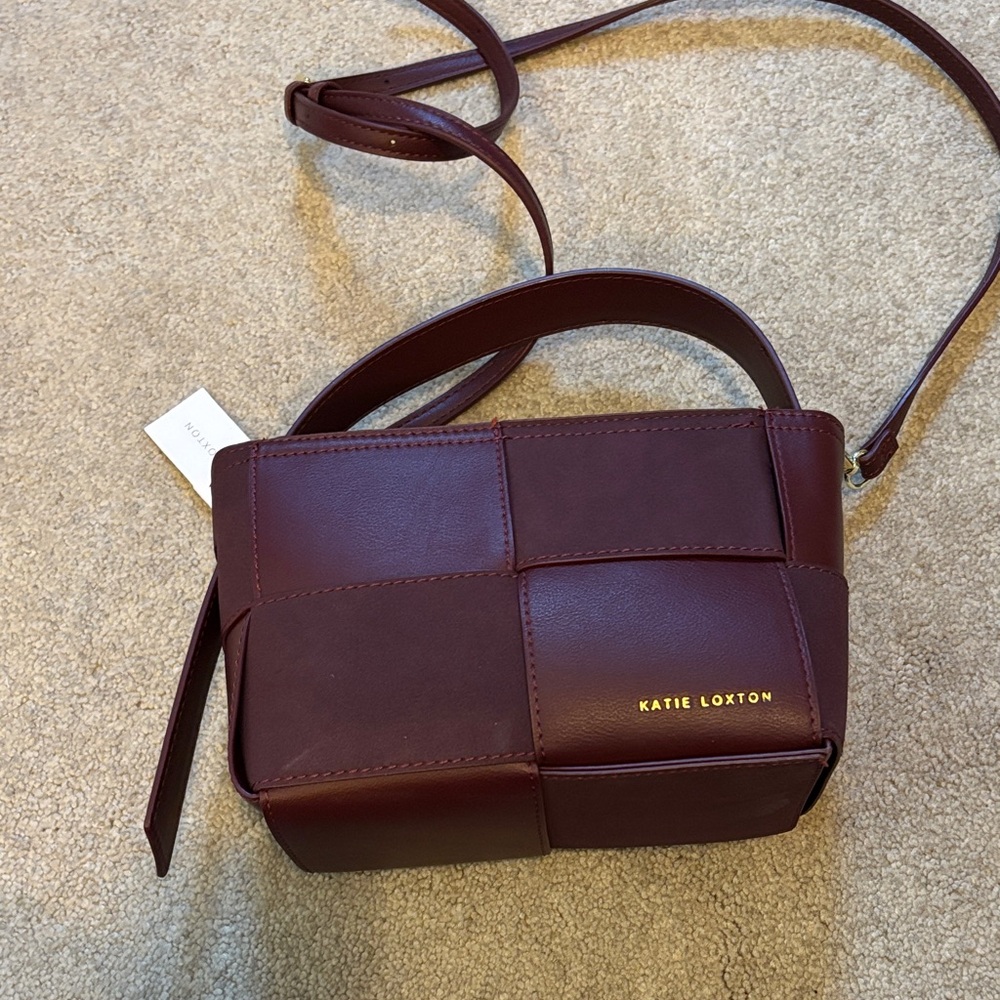 Katie Loxton Maroon Crossbody Bag